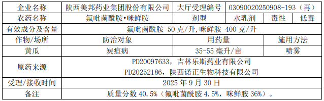 新一批457个农药拟登记：溴虫氟苯双酰胺国内企业拟首登，氟唑、氟吡菌酰胺仍是登记大热门