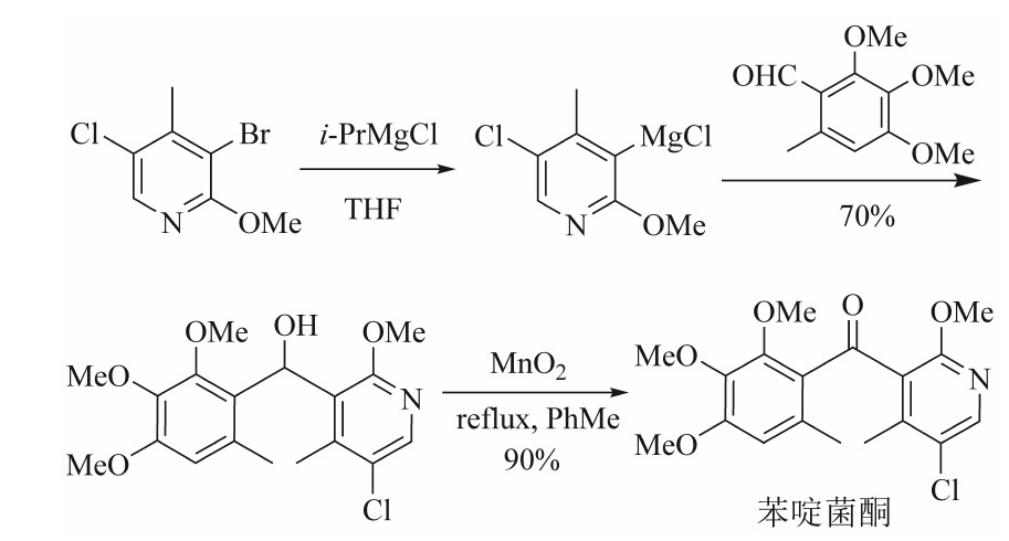 苯啶菌酮合成工艺优化研究：以2-氯-3-氨基-4-甲基吡啶为原料经重氮化、甲氧基取代、氯代等5步合成