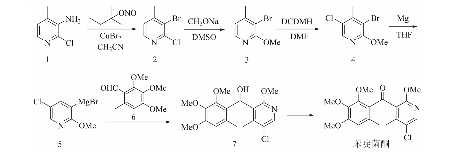 苯啶菌酮合成工艺优化研究：以2-氯-3-氨基-4-甲基吡啶为原料经重氮化、甲氧基取代、氯代等5步合成