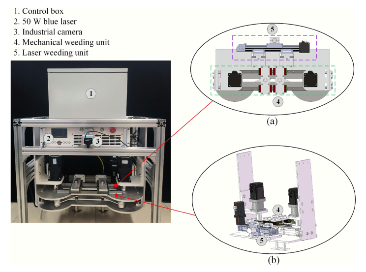 机械-激光协同除草新突破:中国农大团队研发特定作物场景下智能株间除草系统