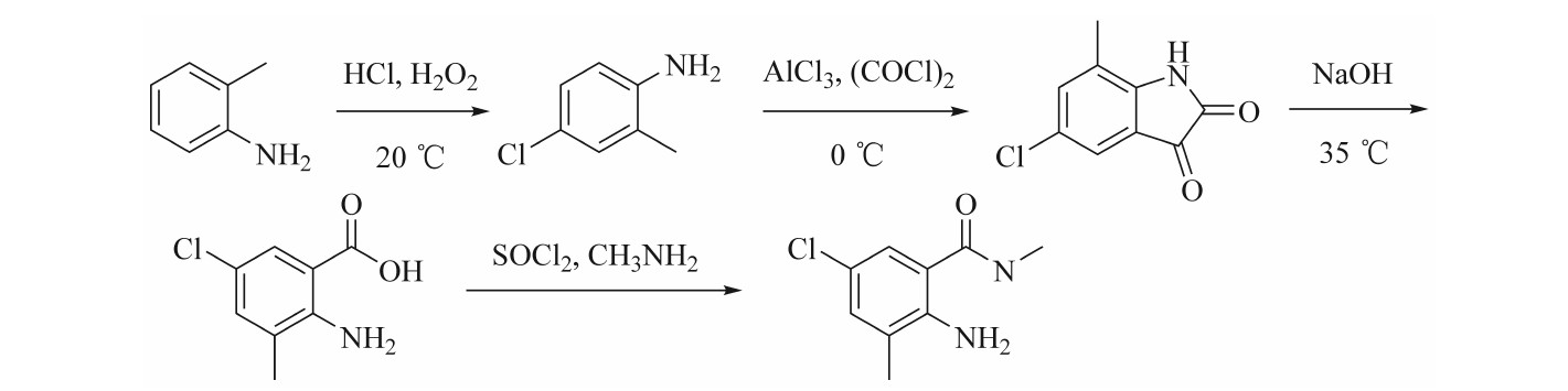 氯虫关键中间体K胺新工艺：以邻甲苯胺为起始原料四步合成，总收率72.8%