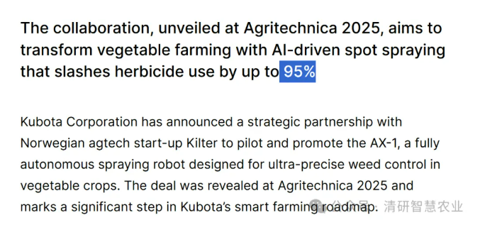 农机巨头″反向入局″除草机器人:久保田战略投资Kilter透露的三个信号