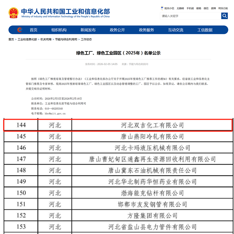 利民股份子公司成功入选国家级“绿色工厂”