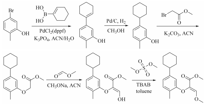 新型杀菌剂Metcyclofenstrobin的合成与活性