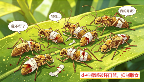 新发现颠覆认知！d-柠檬烯长效控虫秘密，藏在″肢体致残″里