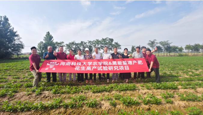 河南科技大学农学院携手″黑能量增产肥″开展花生高产试验项目