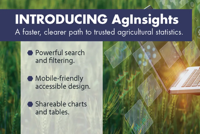 美国农业部上线一站式数据平台 AgInsights：把散落的农业统计数据装进一个网页